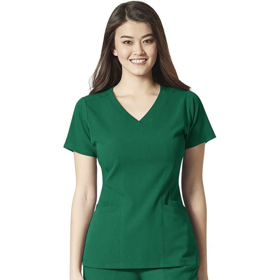 imageWonderWink Womens Flex Back VNeck TopHunter