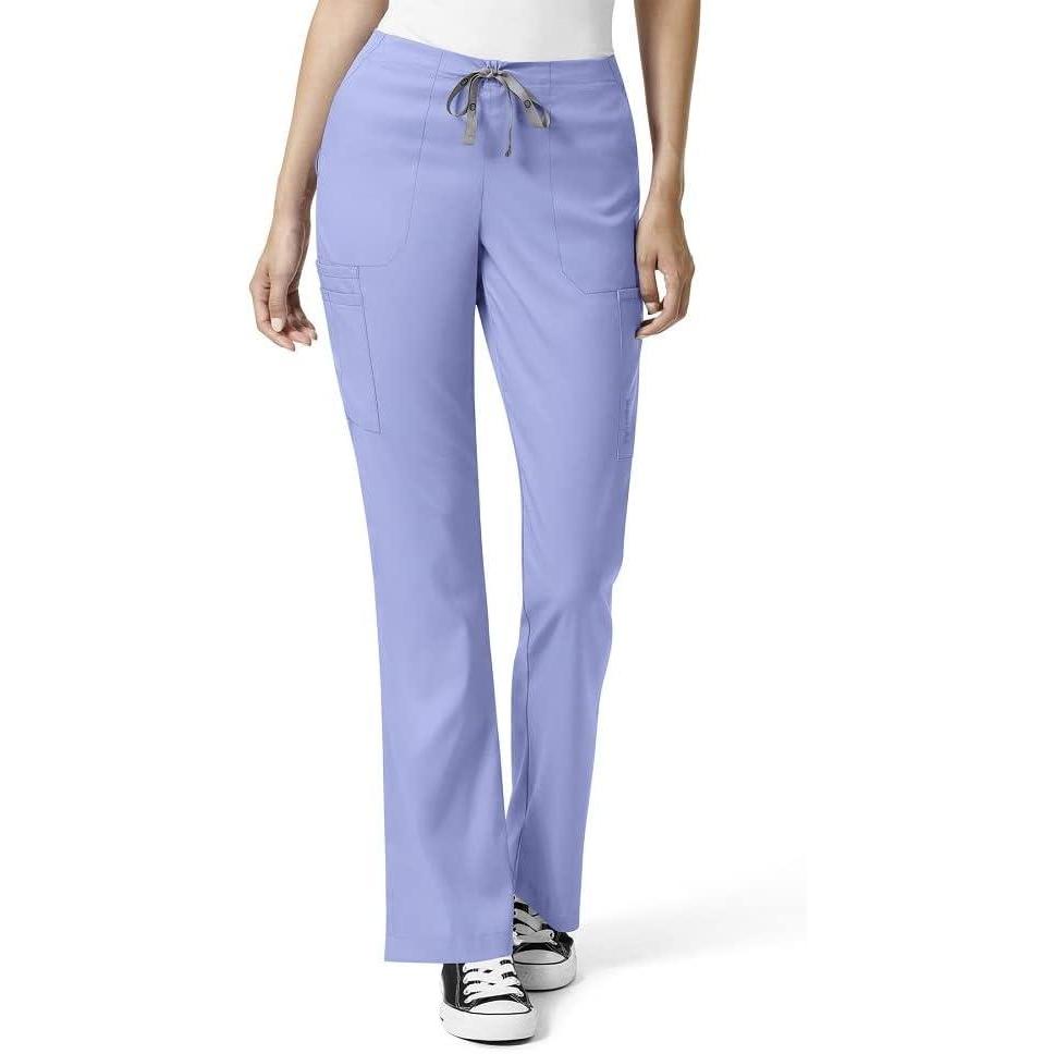 imageWonderWink Womens Moderate Flare Leg Cargo PantCeil Blue