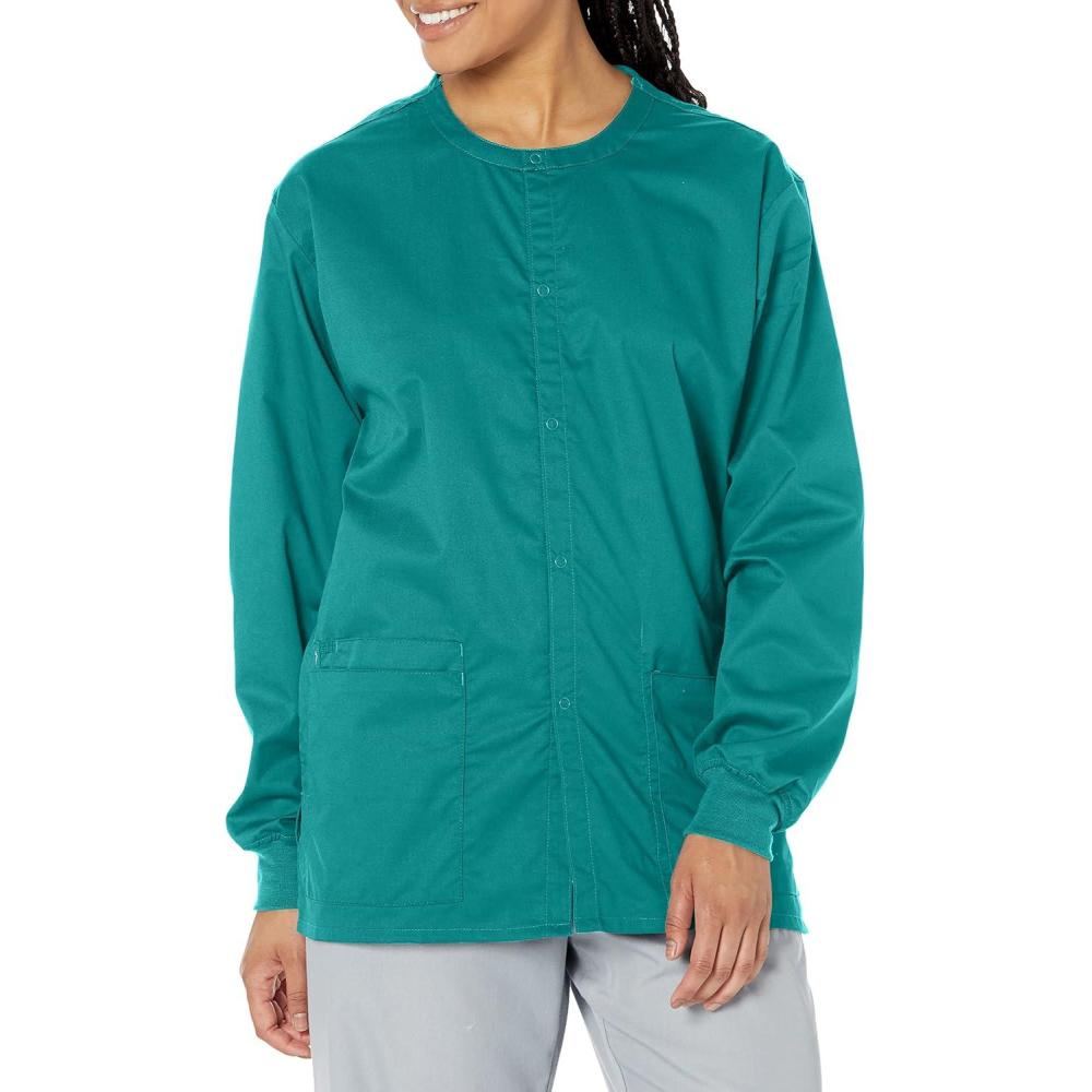 imageWonderWink womens Snap Front JacketCaribbean Blue