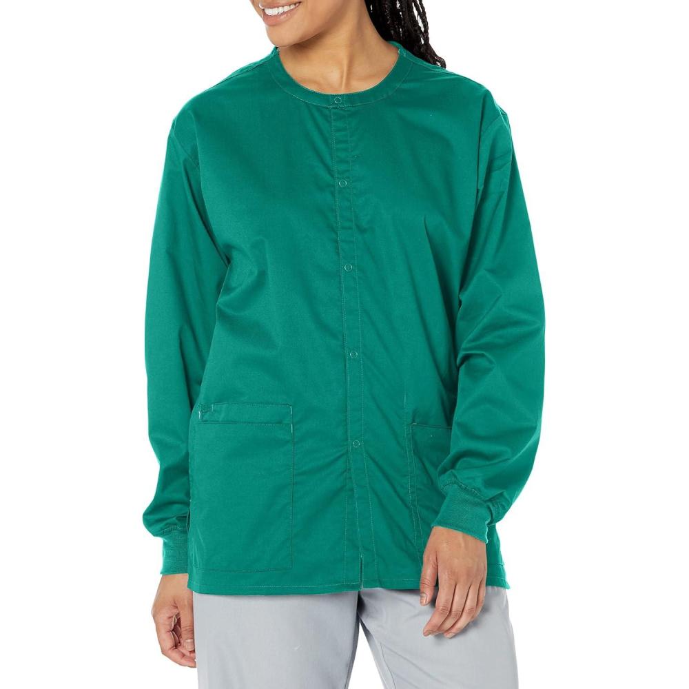 imageWonderWink womens Snap Front JacketHunter Green
