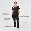 Renew Women’s High Waist Slim Leg Scrub Pant(Black)