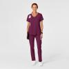 Renew Women’s High Waist Slim Leg Scrub Pant(Wine)