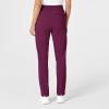 Renew Women’s High Waist Slim Leg Scrub Pant(Wine)