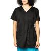 Wink WonderWORK Scrubs for Maternity Mock Wrap Scrub Tops(Black)