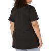 Wink WonderWORK Scrubs for Maternity Mock Wrap Scrub Tops(Black)