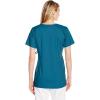 Wink WonderWORK Scrubs for Maternity Mock Wrap Scrub Tops(Caribbean)