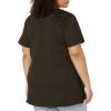Wink WonderWORK Scrubs for Maternity Mock Wrap Scrub Tops(Chocolate)