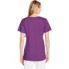 Wink WonderWORK Scrubs for Maternity Mock Wrap Scrub Tops(Eggplant)