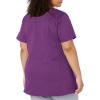 Wink WonderWORK Scrubs for Maternity Mock Wrap Scrub Tops(Eggplant)