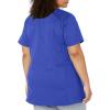 Wink WonderWORK Scrubs for Maternity Mock Wrap Scrub Tops(Galaxy Blue)
