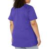 Wink WonderWORK Scrubs for Maternity Mock Wrap Scrub Tops(Grape)