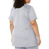 Wink WonderWORK Scrubs for Maternity Mock Wrap Scrub Tops(Grey)