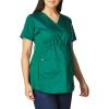 Wink WonderWORK Scrubs for Maternity Mock Wrap Scrub Tops(Hunter)