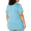 Wink WonderWORK Scrubs for Maternity Mock Wrap Scrub Tops(Light Turquoise)