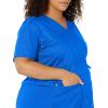 Wink WonderWORK Scrubs for Maternity Mock Wrap Scrub Tops(Royal)