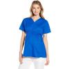 Wink WonderWORK Scrubs for Maternity Mock Wrap Scrub Tops(Royal)