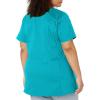 Wink WonderWORK Scrubs for Maternity Mock Wrap Scrub Tops(Teal Blue)