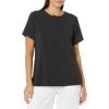 WonderWink Womens Mandarin Collar Tuck-in Top(Black)
