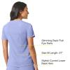 WonderWink Womens Mandarin Collar Tuck-in Top(Ceil Blue)