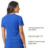 WonderWink Womens Mandarin Collar Tuck-in Top(Royal)