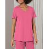 WonderWink Women’s Mock Wrap Scrub Top(Rosebud)
