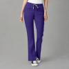 WonderWink Women’s Moderate Flare Leg Cargo Pant(Grape)