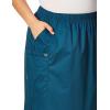 WonderWink Women’s Plus-Size Wonderwork Plus Pull-on Cargo Scrub Skirt(Caribbean)