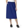 WonderWink Women’s Plus-Size Wonderwork Plus Pull-on Cargo Scrub Skirt(Galaxy Blue)