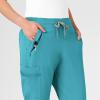 WonderWink Womens Renew Women’s Jogger Scrub Pant(Teal Blue)