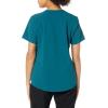 WonderWink Womens Renew Women’s Zip Accent Scrub Top(Caribbean)