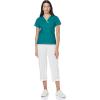 WonderWink Women’s Scrubs Charlie 5 Pocket Y-Neck Wrap Top(Hunter Green)