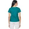 WonderWink Women’s Scrubs Charlie 5 Pocket Y-Neck Wrap Top(Hunter Green)