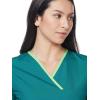 WonderWink Women’s Scrubs Charlie 5 Pocket Y-Neck Wrap Top(Hunter Green)