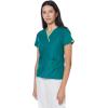 WonderWink Women’s Scrubs Charlie 5 Pocket Y-Neck Wrap Top(Hunter Green)