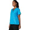 WonderWink Women’s Scrubs Charlie 5 Pocket Y-Neck Wrap Top(Malibu Blue)