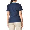 WonderWink Women’s Scrubs Charlie 5 Pocket Y-Neck Wrap Top(Navy)