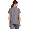WonderWink Women’s Scrubs Charlie 5 Pocket Y-Neck Wrap Top(Pewter)