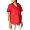 WonderWink Women’s Scrubs Charlie 5 Pocket Y-Neck Wrap Top(Red)