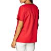 WonderWink Women’s Scrubs Charlie 5 Pocket Y-Neck Wrap Top(Red)