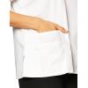 WonderWink Women’s Scrubs Charlie 5 Pocket Y-Neck Wrap Top(White)