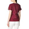 WonderWink Women’s Scrubs Charlie 5 Pocket Y-Neck Wrap Top(Wine)