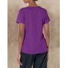 WonderWink Womens Women’s 4 Pocket Notch Neck Scrub Top(Eggplant)