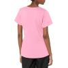 WonderWink Womens Women’s 4 Pocket Wrap Scrub Top(Pink Blossom)