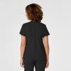 WonderWink Womens Women’s Mock Wrap Scrub Top(Black)