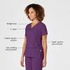 WonderWink Womens Women’s Mock Wrap Scrub Top(Eggplant)