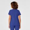 WonderWink Womens Women’s Mock Wrap Scrub Top(Galaxy Blue)