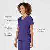 WonderWink Womens Women’s Mock Wrap Scrub Top(Grape)