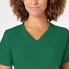 WonderWink Womens Women’s Mock Wrap Scrub Top(Hunter)