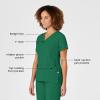 WonderWink Womens Women’s Mock Wrap Scrub Top(Hunter)