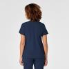 WonderWink Womens Women’s Mock Wrap Scrub Top(Navy)
